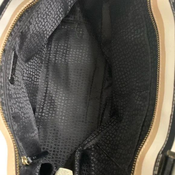 Kate Spade Jules Grant Street Tote Grainy Vinyl Striped PreOwned Slight Wear - Picture 14 of 14